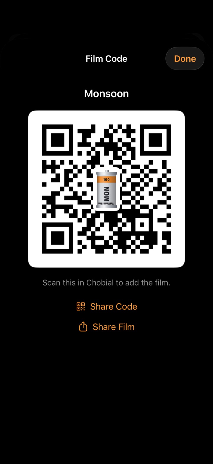 Film Code sheet