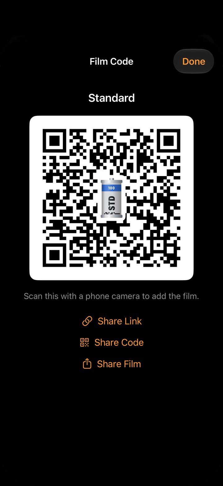 A film shared as a QR code in Chobial